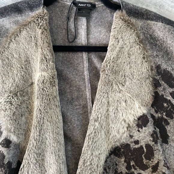 Avant Toi Vest Coat NWOT Felted Cashmere Wool Fur Size M - Picture 5 of 13